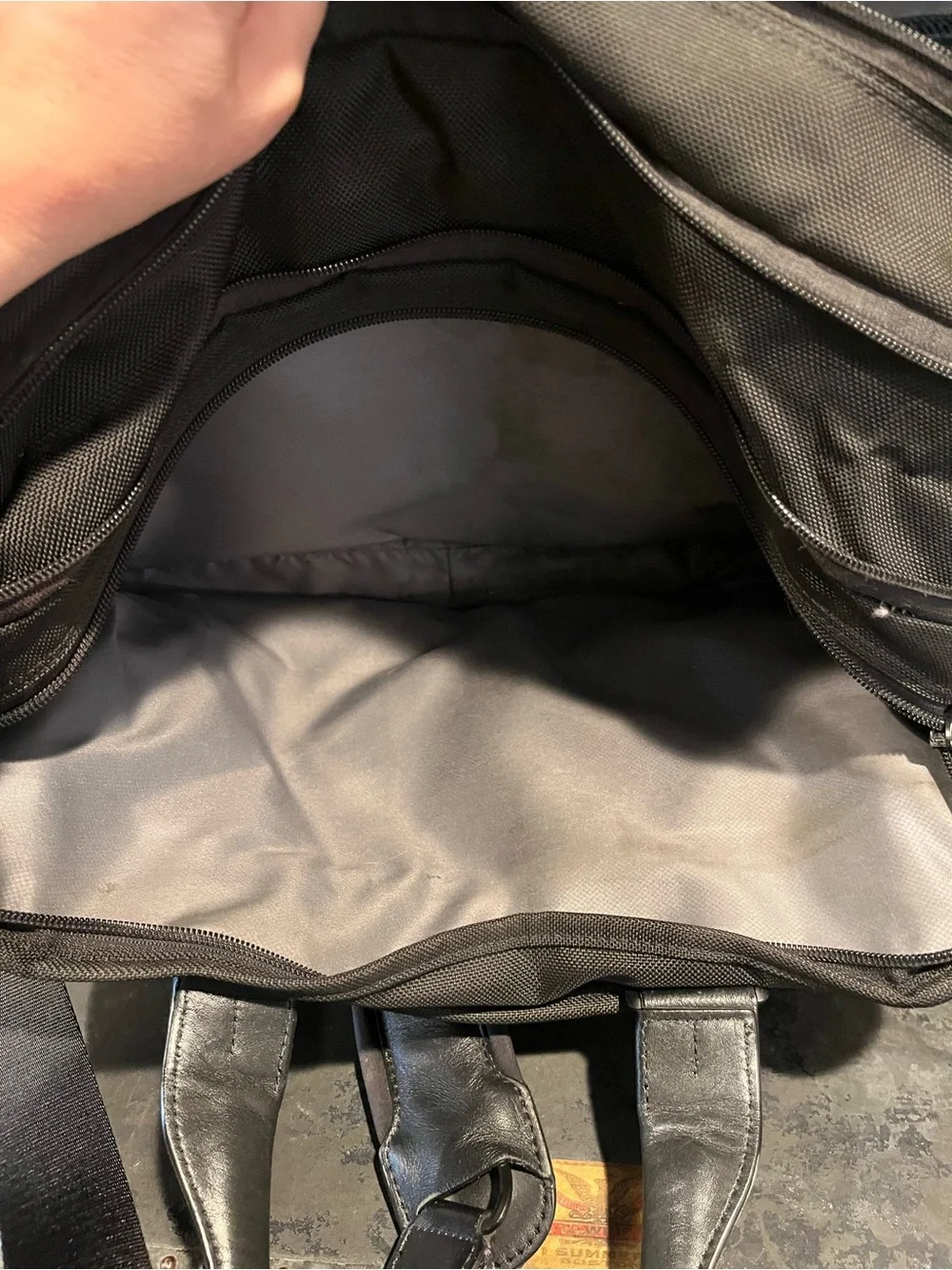 Tumi Alpha 2 expanded soft briefcase crossbody/handle bag